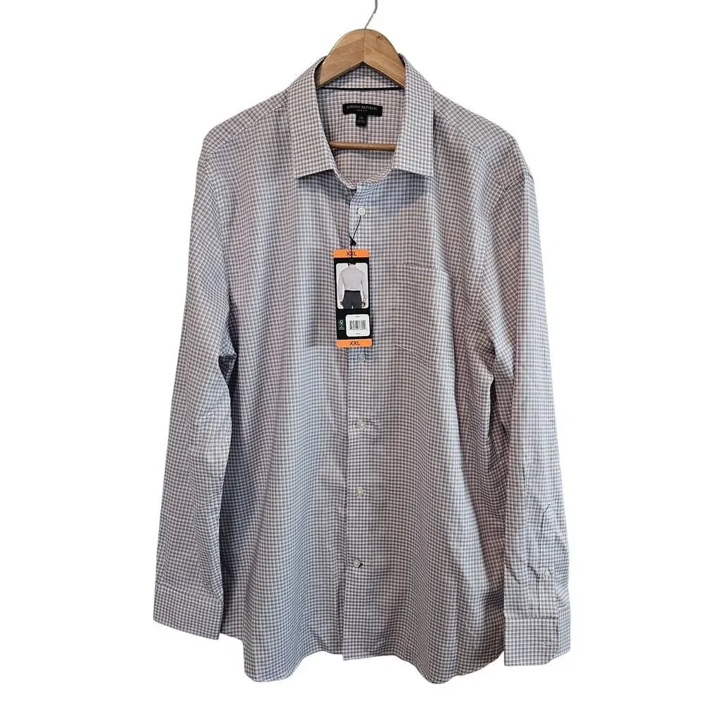 Banana Republic Non Iron Slim Fit Shirt Mens XXL Button Purple Preppy Academia